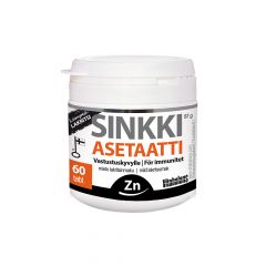Sinkki Asetaatti lakritsi  60 tabl