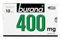 BURANA 400 mg tabl, kalvopääll 10 fol