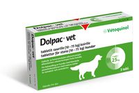 DOLPAC VET TABLETIT SUURILLE KOIRILLE 500,70/124,85/125 mg tabl (10-75 kg)3 fol